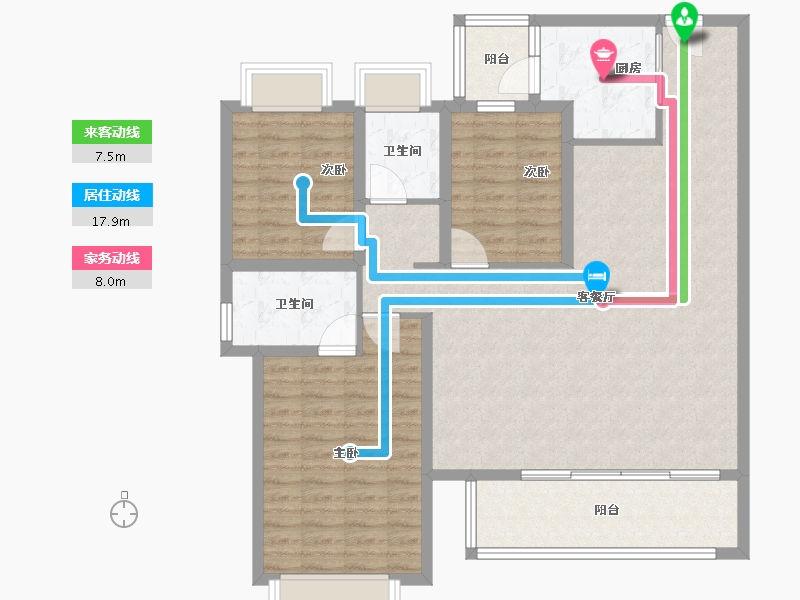 云南省-昆明市-云和中心云和府-112.00-户型库-动静线