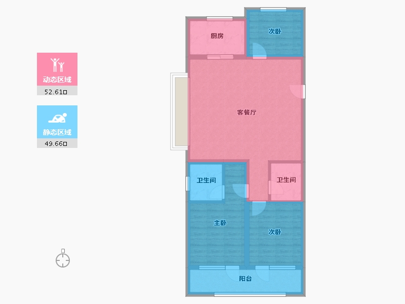 山东省-青岛市-青特星悦-91.61-户型库-动静分区