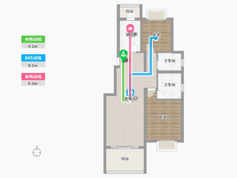 四川省-成都市-牧山溪岸花园-81.66-户型库-动静线