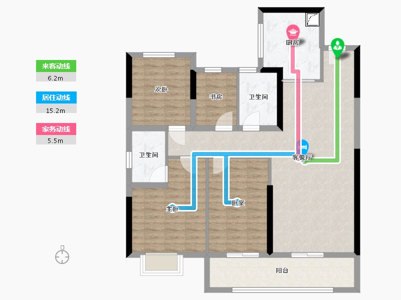 湖北省-孝感市-新城悦隽-101.64-户型库-动静线