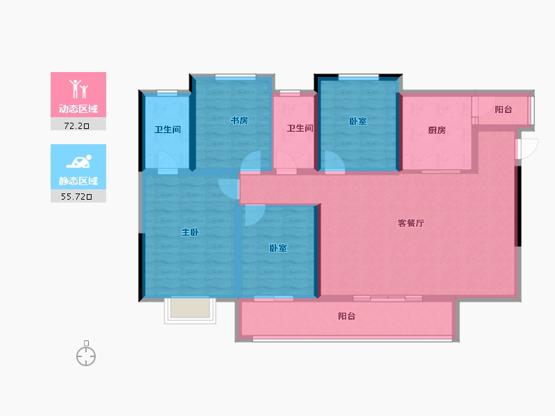 四川省-成都市-花屿岛-114.40-户型库-动静分区