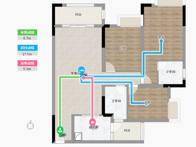 四川省-泸州市-久力 丹城领袖-101.00-户型库-动静线