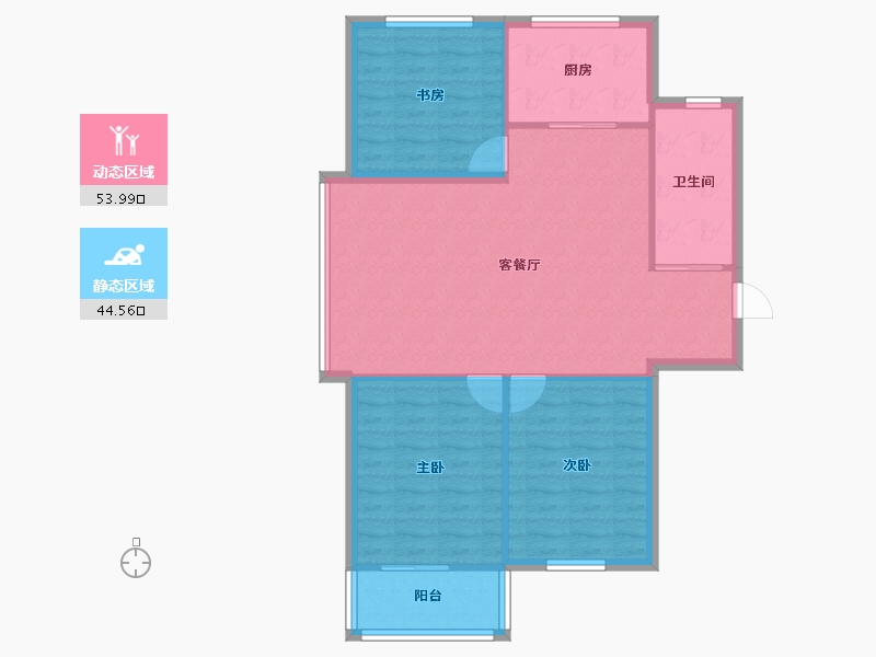 山东省-烟台市-华信家园-90.40-户型库-动静分区