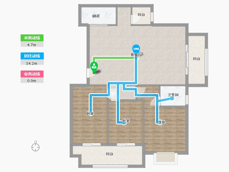 福建省-泉州市-兰峰国际花园-112.00-户型库-动静线