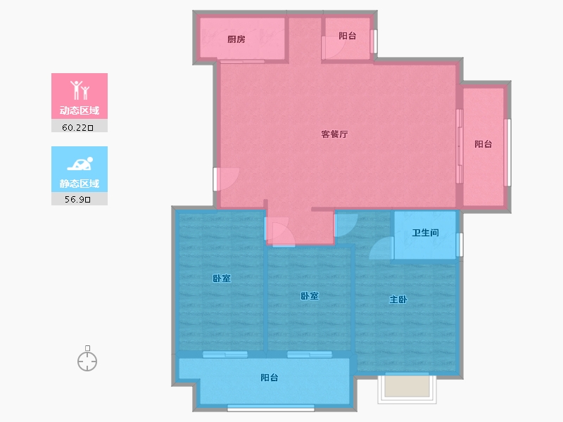 福建省-泉州市-兰峰国际花园-112.00-户型库-动静分区