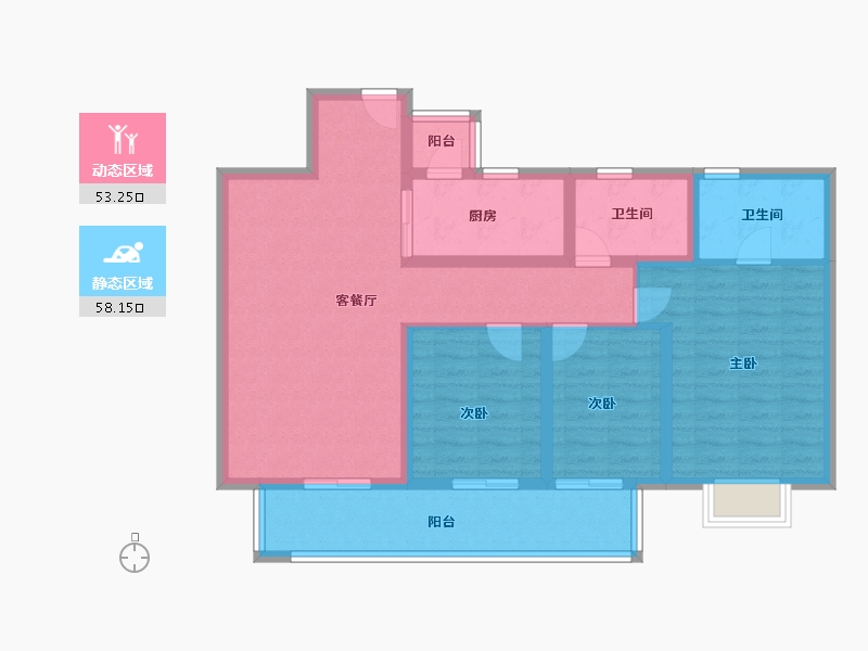 云南省-昆明市-云和中心云和府-99.21-户型库-动静分区