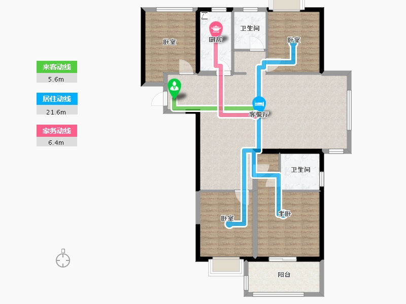 福建省-福州市-世茂璀璨天城-121.00-户型库-动静线