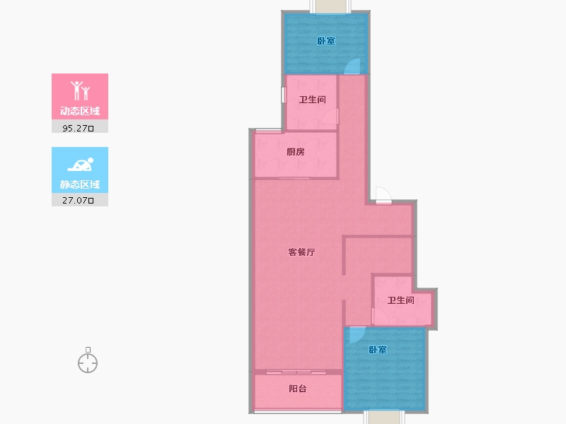 四川省-成都市-恒大牧云天峰-112.00-户型库-动静分区