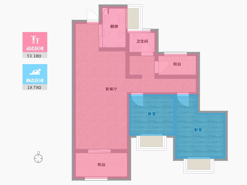 浙江省-绍兴市-元垄城-63.01-户型库-动静分区