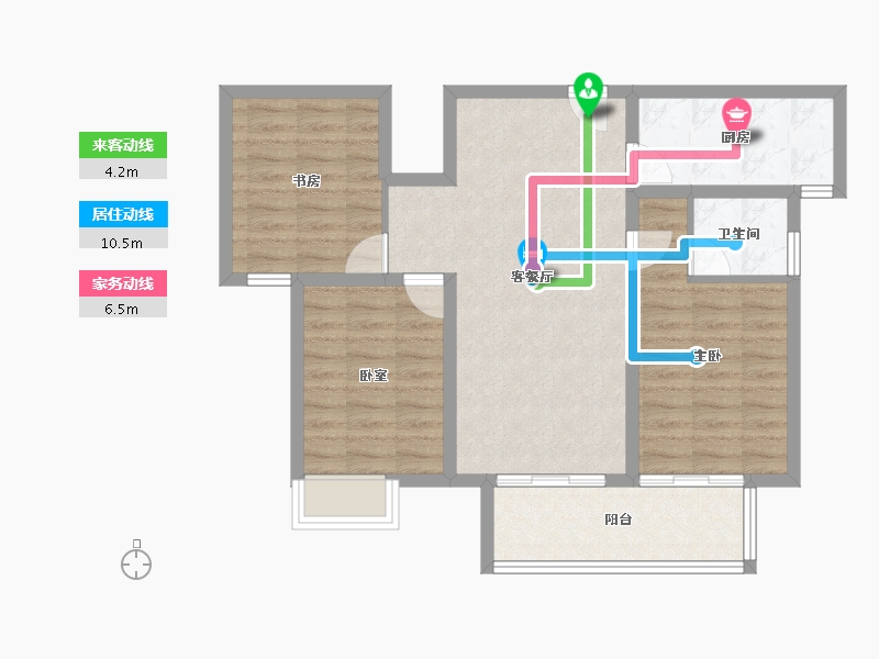 河南省-洛阳市-建业定鼎府-78.40-户型库-动静线