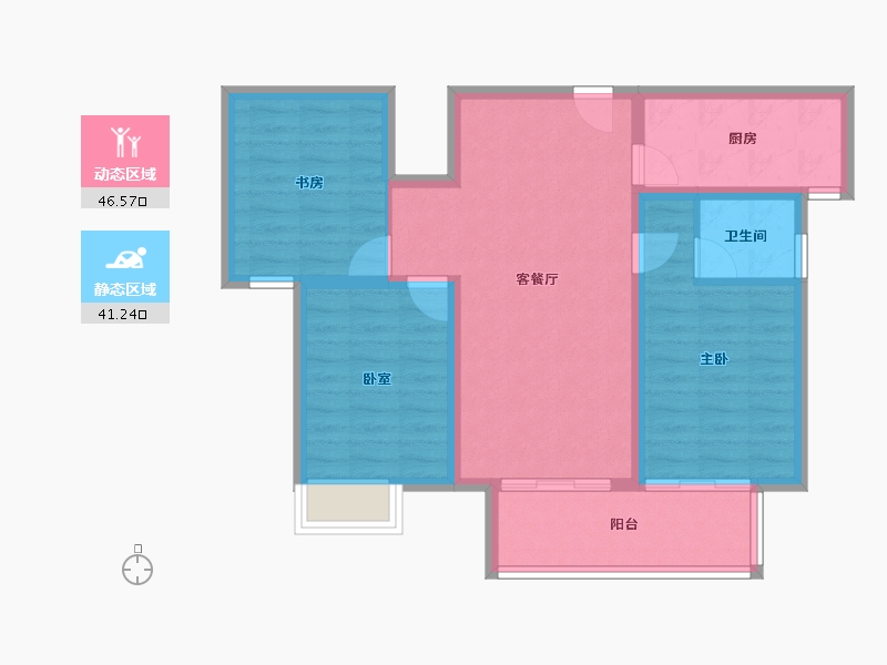 河南省-洛阳市-建业定鼎府-78.40-户型库-动静分区