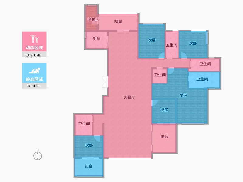 海南省-陵水黎族自治县-雅居乐清水湾-239.47-户型库-动静分区