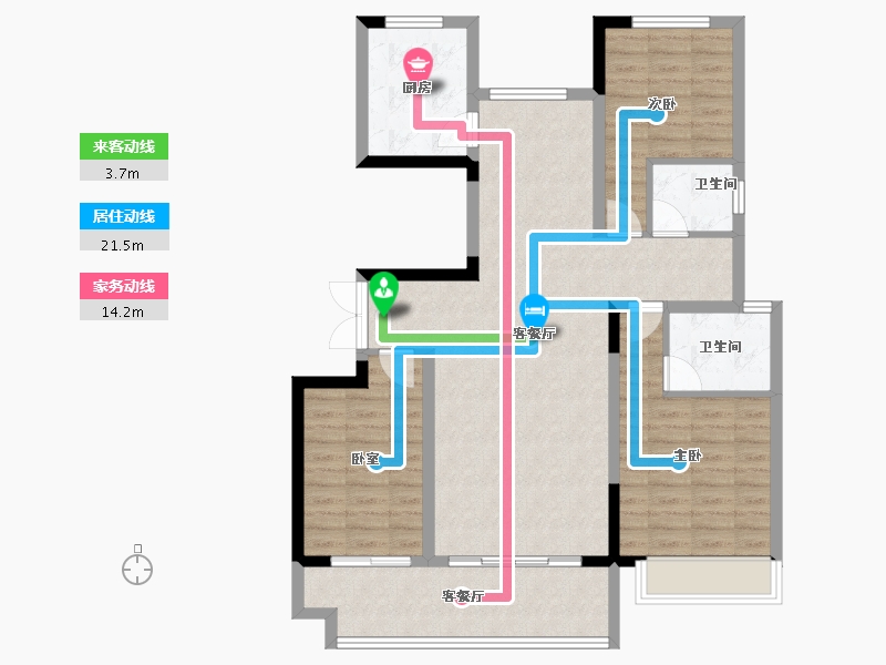 河南省-南阳市-淯龙府-101.12-户型库-动静线