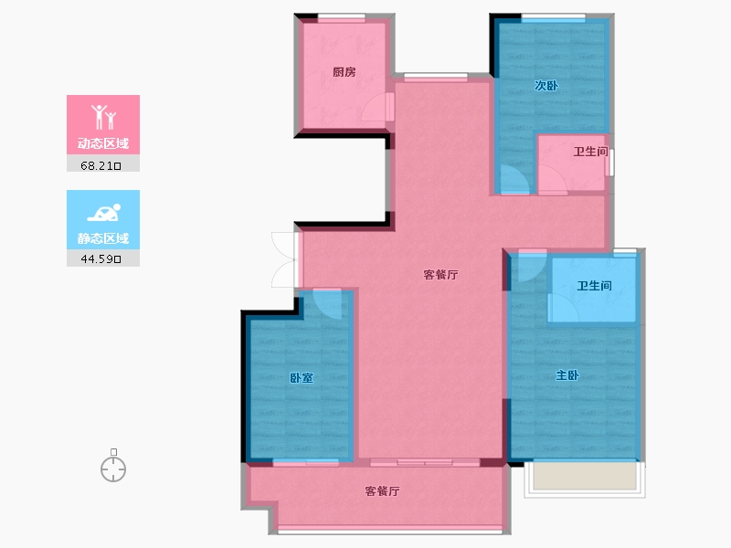 河南省-南阳市-淯龙府-101.12-户型库-动静分区