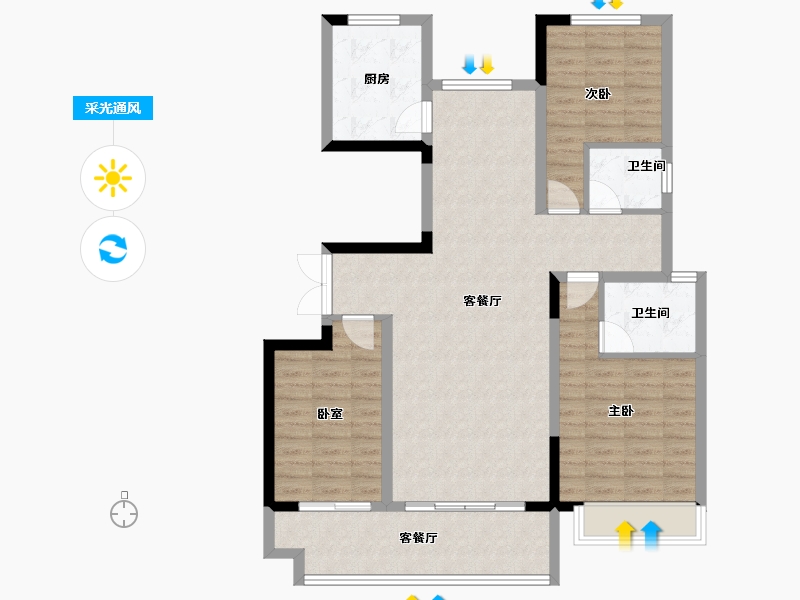 河南省-南阳市-淯龙府-101.12-户型库-采光通风