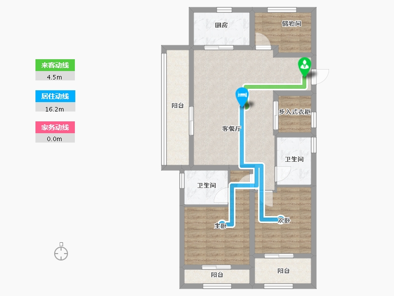 浙江省-绍兴市-公元2020-88.00-户型库-动静线