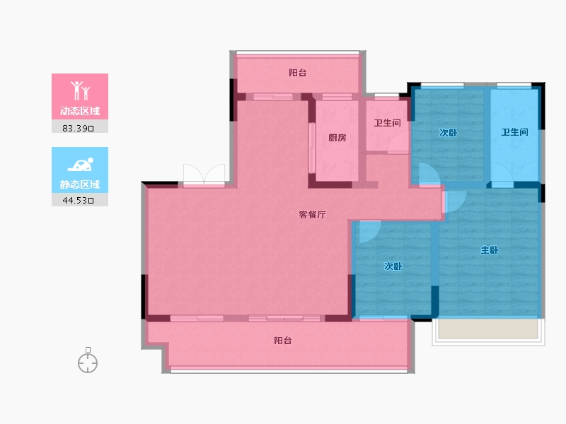 河南省-南阳市-淯龙府-115.13-户型库-动静分区