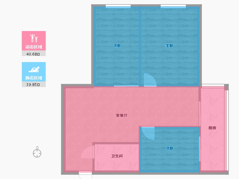 天津-天津市-冬云里-70.00-户型库-动静分区