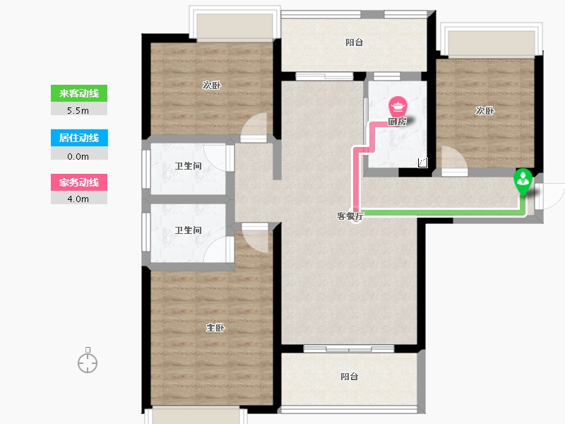 四川省-成都市-金沙宸宇公馆-98.11-户型库-动静线