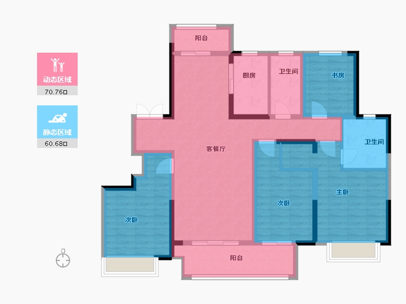 江苏省-镇江市-阳光城·尚海茗苑-117.01-户型库-动静分区