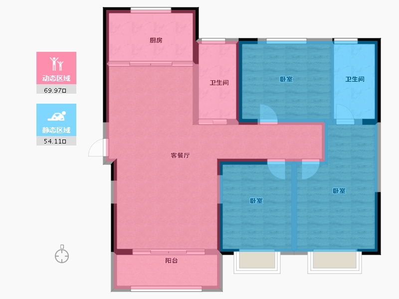 河南省-洛阳市-联信隆庭-111.96-户型库-动静分区