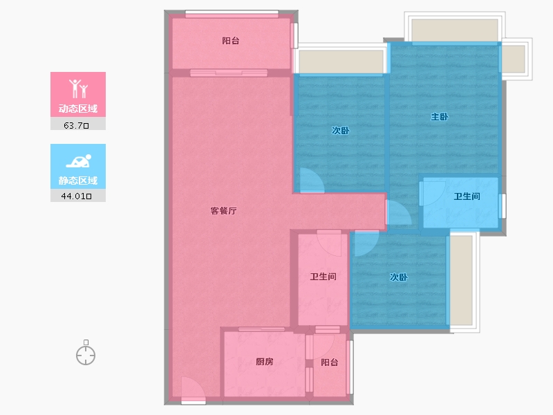 广东省-云浮市-汇景城-102.77-户型库-动静分区