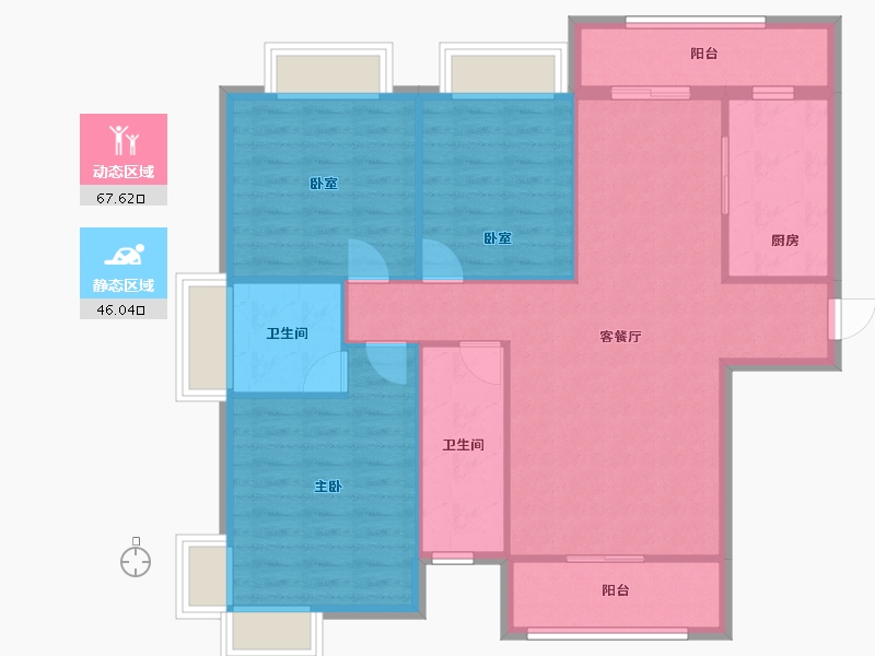 广西壮族自治区-桂林市-福邸嘉园-112.00-户型库-动静分区