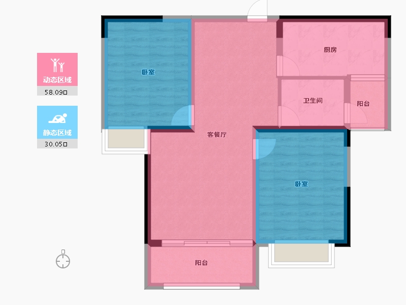 河南省-洛阳市-联信隆庭-79.06-户型库-动静分区