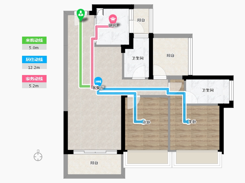 广东省-惠州市-龙光玖榕府-68.51-户型库-动静线