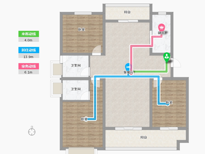 河南省-洛阳市-夏都水岸-115.12-户型库-动静线