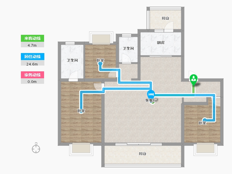 江苏省-镇江市-旭辉·宸悦赋-112.00-户型库-动静线