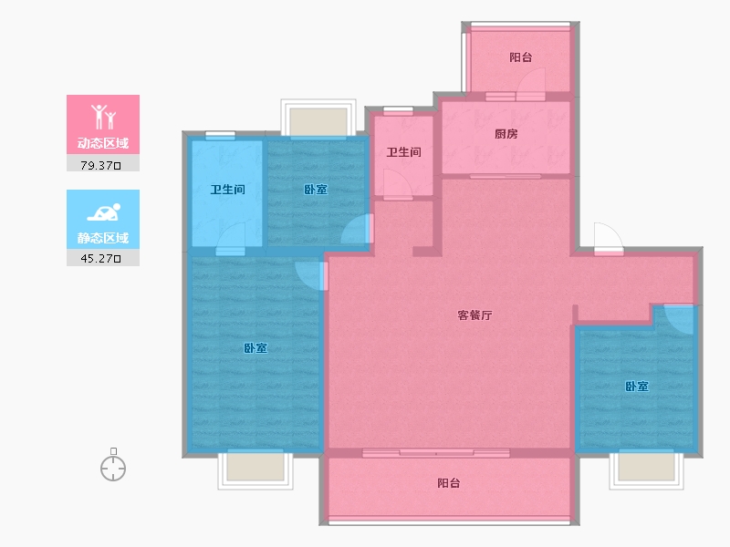 江苏省-镇江市-旭辉·宸悦赋-112.00-户型库-动静分区