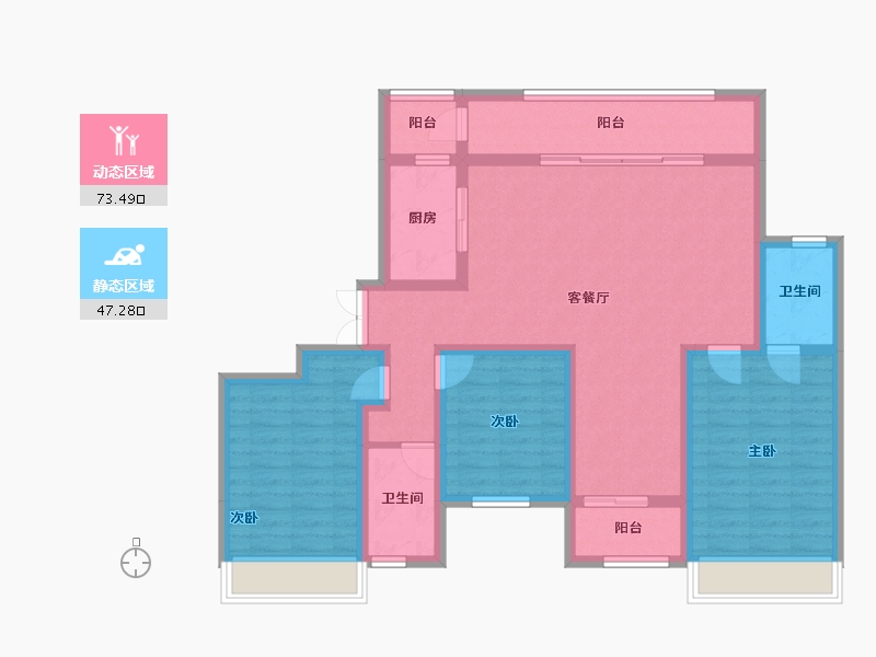 河南省-濮阳市-龙湖壹号-121.00-户型库-动静分区