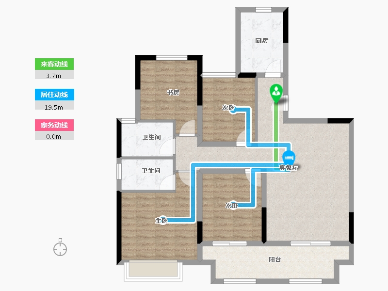 江苏省-镇江市-路劲港欣城-102.40-户型库-动静线