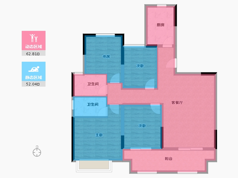 江苏省-镇江市-路劲港欣城-102.40-户型库-动静分区