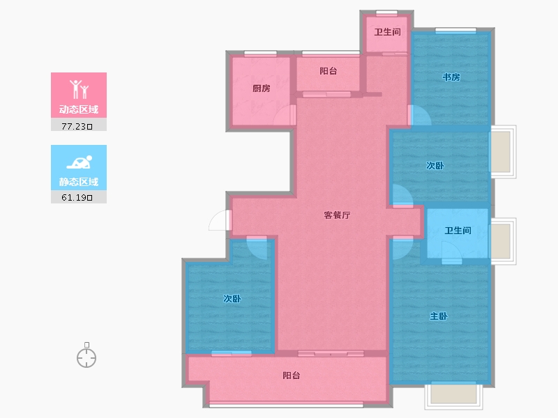 河南省-洛阳市-夏都水岸-123.35-户型库-动静分区