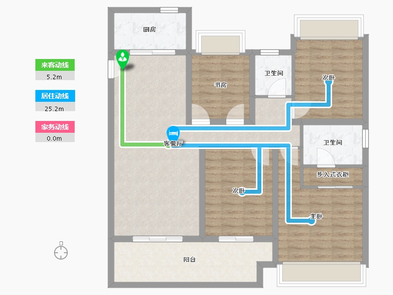 江苏省-镇江市-金辉·优步鑫苑-102.34-户型库-动静线