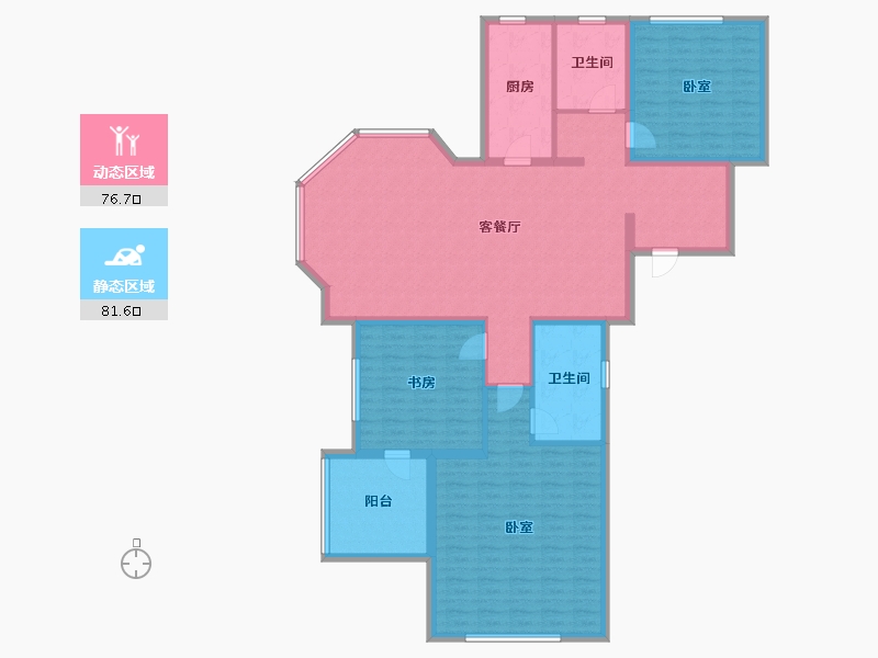 江苏省-镇江市-开元·香山壹境-144.00-户型库-动静分区