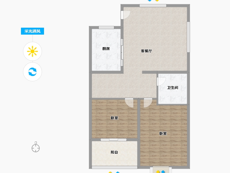 江苏省-镇江市-开元·香山壹境-113.27-户型库-采光通风