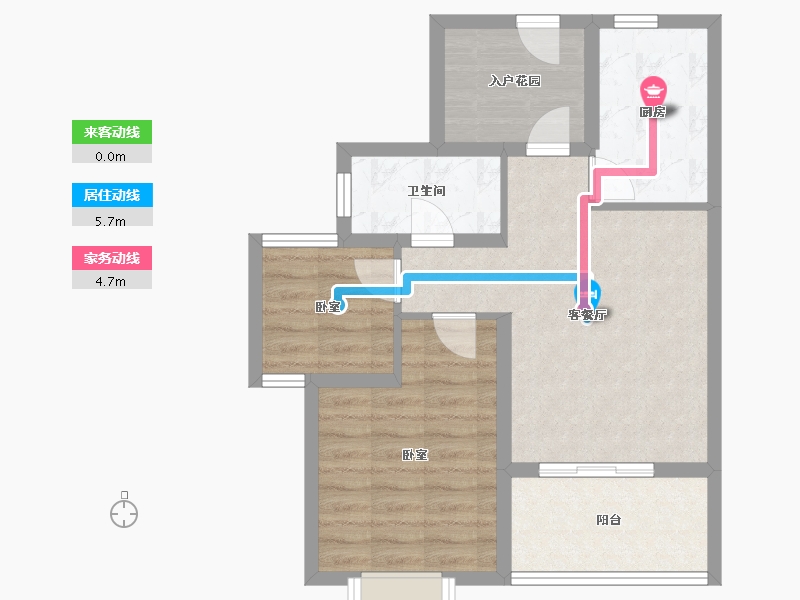 江苏省-镇江市-开元·香山壹境-61.60-户型库-动静线