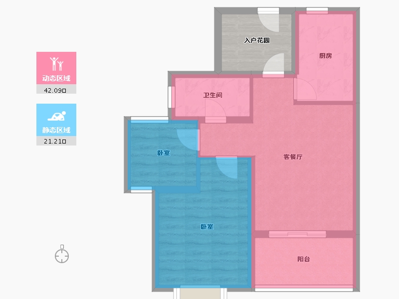 江苏省-镇江市-开元·香山壹境-61.60-户型库-动静分区