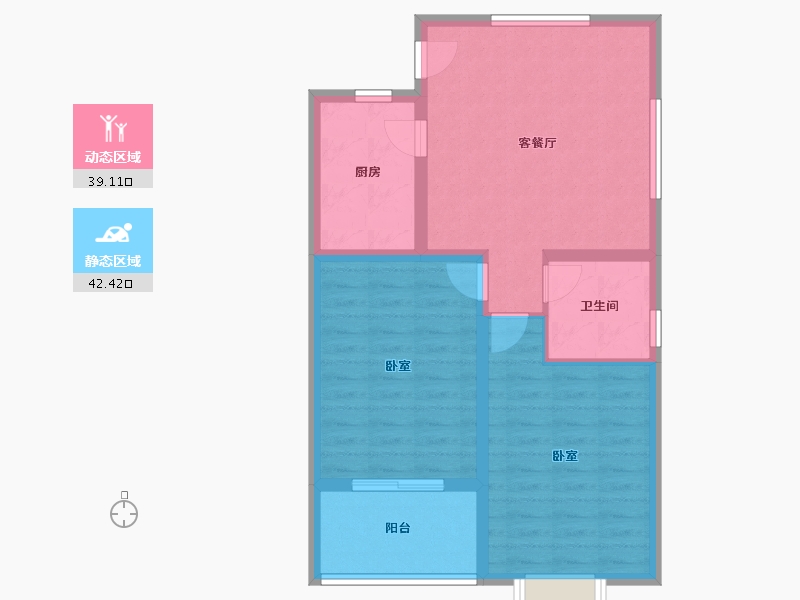 江苏省-镇江市-开元·香山壹境-73.07-户型库-动静分区