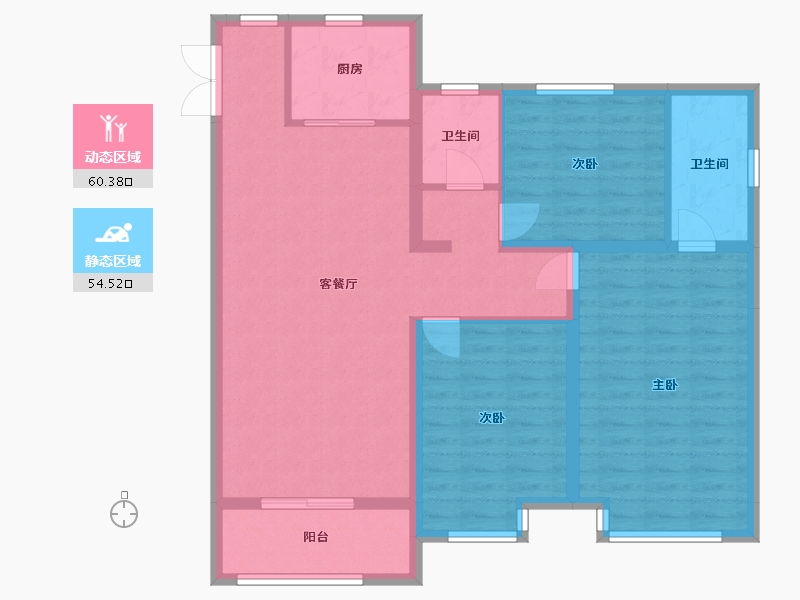 山西省-大同市-永泰学府-110.00-户型库-动静分区