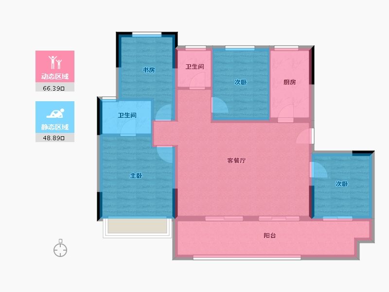 江苏省-镇江市-路劲港欣城-104.00-户型库-动静分区