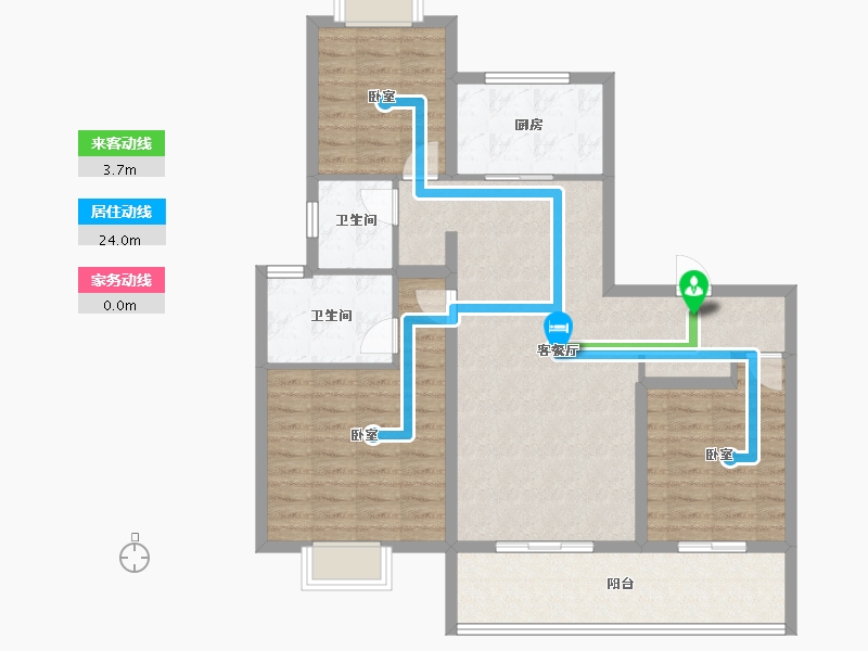 江苏省-镇江市-旭辉·宸悦赋-100.00-户型库-动静线