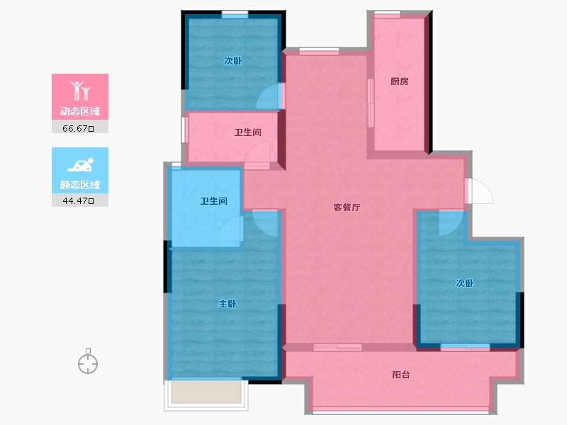 山东省-德州市-百合新城·智信园-99.30-户型库-动静分区