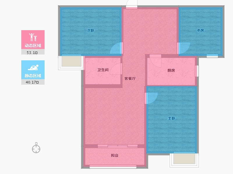 河南省-洛阳市-建业中弘城-83.31-户型库-动静分区