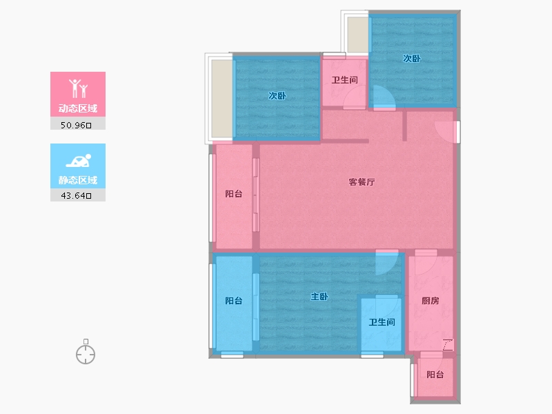 贵州省-六盘水市-山语城-106.00-户型库-动静分区