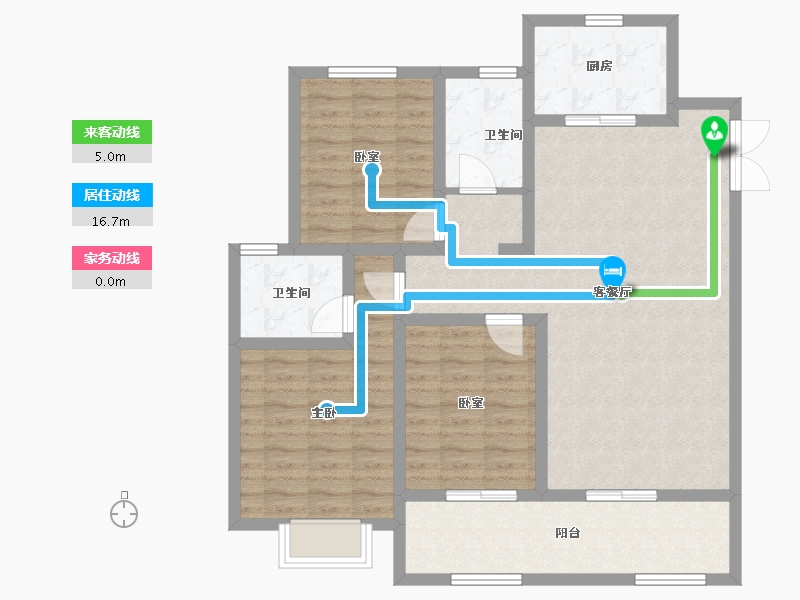 山东省-德州市-学府·豪庭-102.30-户型库-动静线