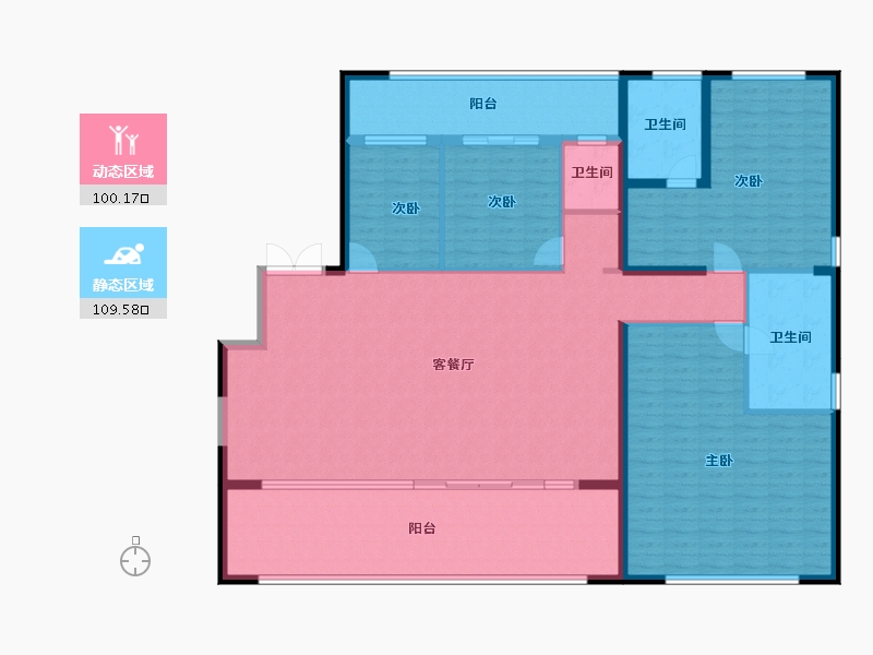 湖南省-邵阳市-友阿天滙（汇）-192.62-户型库-动静分区